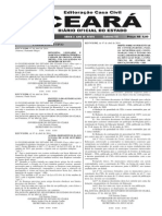 Diário Oficial do Estado do Ceará publica leis sobre educação e saúde