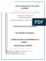 Analisis de Puestos en Mtto. Area Petroleo