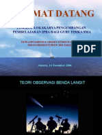 Teori Observasi Benda Langit