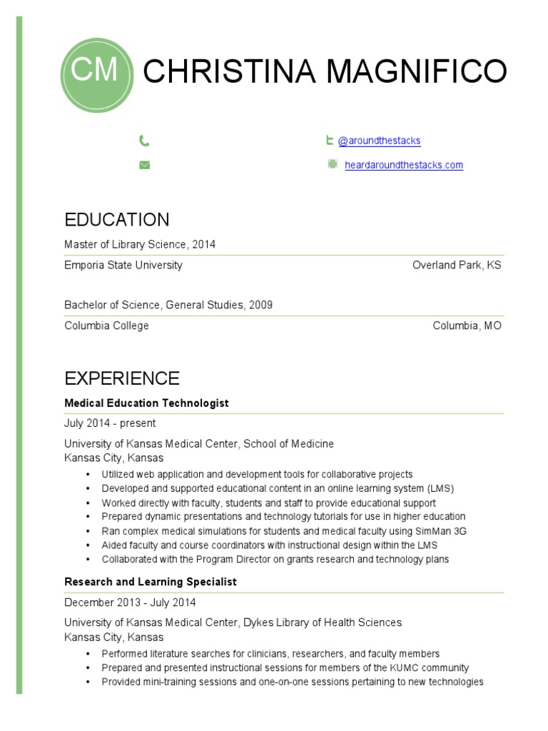 Curriculum vitae example for job picture
