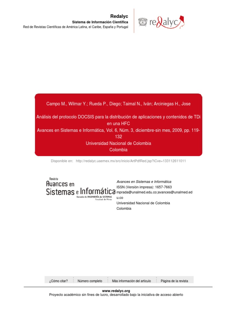 Análisis del protocolo DOCSIS en HFC | PDF | Calidad de servicio ...