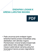 Genesa Endapan Logam Karena Larutan Magma