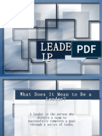 Leadership template for PP
