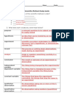 Sci Method Study Guide Answer Key