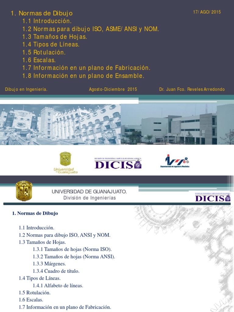 Normas de Dibujo | PDF | Dibujo | Organización internacional para la ...