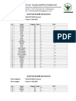 Format Daftar Hadir Halal Bi Halal