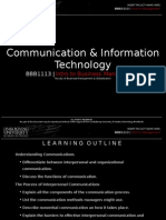 Communication & Information Technology: Intro To Business Management