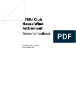 ST60+ Club House Wind Instrument: Owner's Handbook