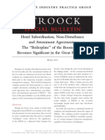 Hotel Subordination, Non-Disturbance and Attornment Agreements (Stroock 2010)