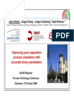 Improving Your Separation Process Simulation With Accurate Binary Parameters