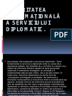 Securitatea Informationala A Serviciului Diplomatic