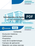 Clase 1 Introducción Epidemiología 2015 I Mañana