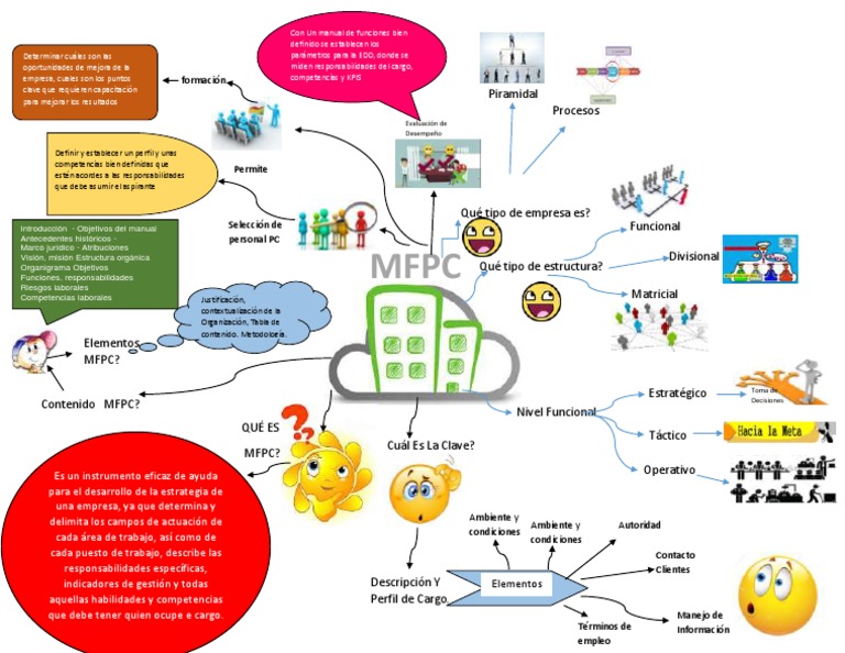 Mapa Mental Manual de Funciones por Competencias