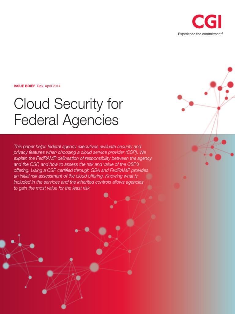 Cgi Cloud Security Federal Agencies | PDF | Cloud Computing | Computer ...