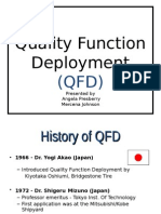 Quality Function Deployment: Presented by Angela Presberry Mercena Johnson