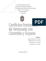 Conflictos fronterizos de Venezuela 
