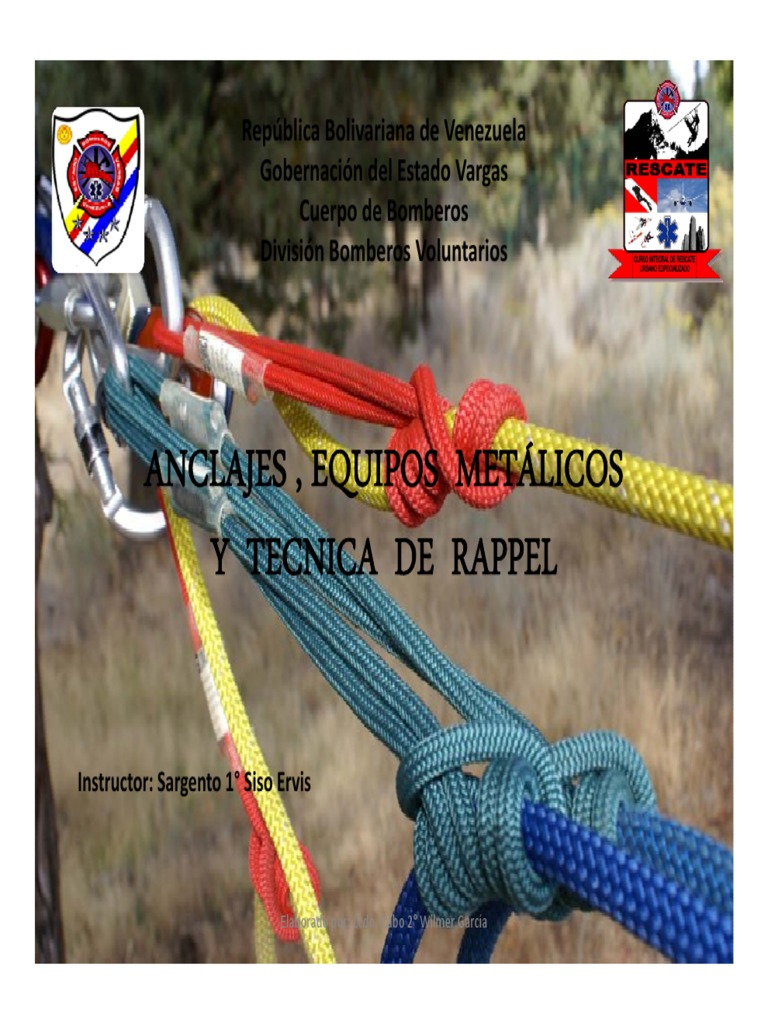 Técnicas y Anclajes para Rappel | PDF | Naturaleza