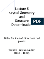 Crystal Geometry and Structure Determination