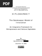 Download The Gatekeeper-Model of Innovations  An Integrative Framework for Entrepreneurs and Venture Capitalists by LaJolla SN28336383 doc pdf