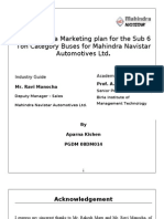 A Marketing Plan For Sub 6 Ton Category Buses For M&M