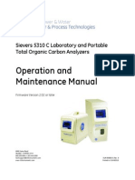 Operation and Maintenance Manual: Sievers 5310 C Laboratory and Portable Total Organic Carbon Analyzers