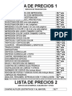 Lista de Precios 1 (Actual)