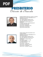 Directorio Del Presbiterio de La Diócesis de Tlaxcala