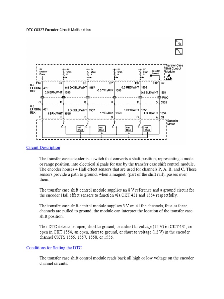 DTC c0327 Encoder Circuit Malfunction PDF Electrical Connector