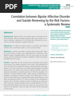 Correlation between Bipolar Affective Disorder and Suicide Reviewing by the Risk Factors