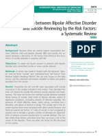 Correlation Between Bipolar Affective Disorder and Suicide Reviewing by The Risk Factors: A Systematic Review