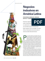 Negocios Inclusivos en America Latina - HBRLA (Marquez, Reficco, Berger)