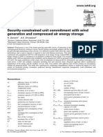 Security Constrained Unit Commitment With Wind Generation And Compressed Air Energy Storage