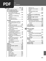 2008 Camry Alphabetical Index