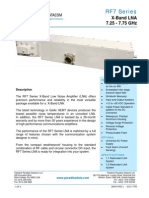 Paradise Datacom RF7 Series X-Band LNA Data Sheet 200415 RevL