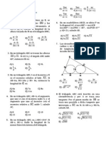 Relaciones métricas en geometría plana