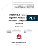 Wcdma rno handover algorithm analysis and parameter configuration guidance