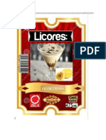 Etiqueta de Licor de Crema