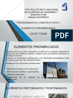 Elementos Prefabricados Postensados y Pretensados Procedimientos Constructivos II