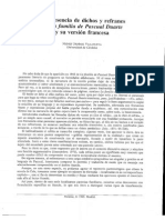 La Presencia de Dichos y Refranes en La Familia de Pascual Duarte