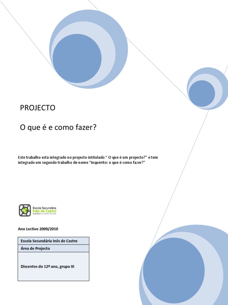 O que é um projeto? Definições e Fases | PDF | Investimentos | Tempo