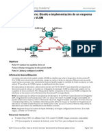 CCNA 9.2.1.4 Lab - Designing and Implementing a VLSM Addressing Scheme