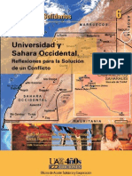 UNIVERSIDAD Y SÁHARA OCCIDENTAL - Reflexiones para La Solución e Un Conflicto. 2009