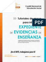 TUTORIAL DE APOYO PARA INTEGRAR EL EXPEDIENTE DE EVIDENCIAS