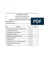 Rubrica de Evaluación