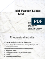 Rheumatoid Factor Latex Test Partolan