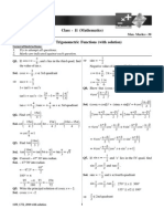 Class - 11 (Mathematics) : 1. Try To Attempt All Questions. 2. Marks Are Indicated Against Each Question