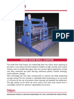 Knife Over Roll Coater: Manufacturing & Design Engineers To The Converting Industries