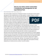 Replacement of Native by Non-Native Animal Communities Assisted by Human Introduction and Management On Isla Victoria, Nahuel Huapi National Park