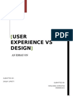 User Experience and Design