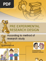 Pre Experimental Research Design